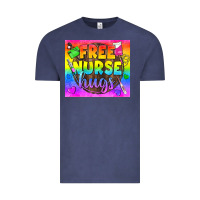 Vintage Denim Free Nurse Hugs LGBTQ+ Tumbler Vintage Tee - BundleAndBundleShop