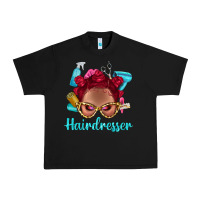Black Afro Bantu Knots Red Hairdresser With Leopard Glasses Bbs Urban Heavy Tee - BundleAndBundleShop