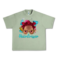 Oil Green Afro Bantu Knots Red Hairdresser With Leopard Glasses Bbs Urban Heavy Tee - BundleAndBundleShop