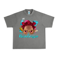 Tornado Afro Bantu Knots Red Hairdresser With Leopard Glasses Bbs Urban Heavy Tee - BundleAndBundleShop