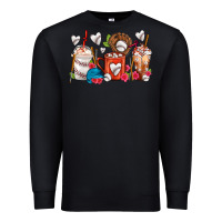 Black Baseball Coffee Cups Premium Sweatshirt - FaDigitalArtStudio