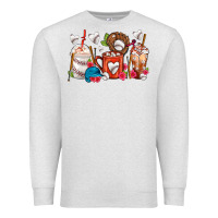 Oatmeal Heather Baseball Coffee Cups Premium Sweatshirt - FaDigitalArtStudio