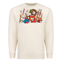 Sandshell Baseball Coffee Cups Premium Sweatshirt - FaDigitalArtStudio