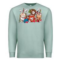Seafoam Baseball Coffee Cups Premium Sweatshirt - FaDigitalArtStudio