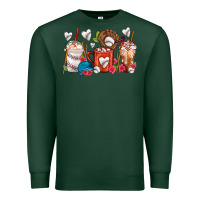 Sports Green Baseball Coffee Cups Premium Sweatshirt - FaDigitalArtStudio