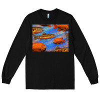 Black California Golden Trout Garibaldi Fish Background Long Sleeve Tee - Bettercallsaul