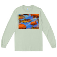 Matcha California Golden Trout Garibaldi Fish Background Long Sleeve Tee - Bettercallsaul
