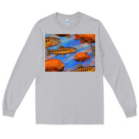 Moon Dust California Golden Trout Garibaldi Fish Background Long Sleeve Tee - Bettercallsaul