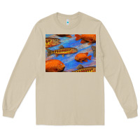 Mushroom California Golden Trout Garibaldi Fish Background Long Sleeve Tee - Bettercallsaul