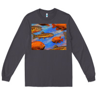 Smoke California Golden Trout Garibaldi Fish Background Long Sleeve Tee - Bettercallsaul