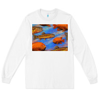 White California Golden Trout Garibaldi Fish Background Long Sleeve Tee - Bettercallsaul