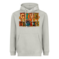 Moon Dust Give Thanks Thanksgiving Heavyweight Hoodie - FaDigitalArtStudio