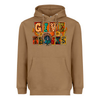 Toasted Coconut Give Thanks Thanksgiving Heavyweight Hoodie - FaDigitalArtStudio
