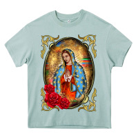 Arona our lady of guadalupe frame Heavy Core Tee - BarkalooDesign