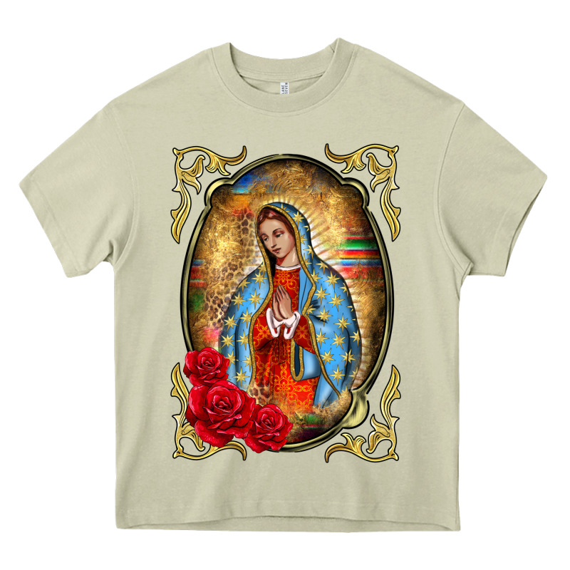 Our Lady Of Guadalupe Frame Heavy Core Tee by BarkalooDesign | Teevron
