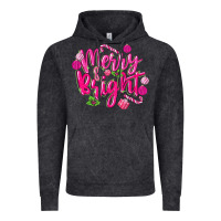 Vintage Black merry and bright Vintage Hoodie - MaliasSmallBusiness