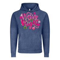Vintage Denim merry and bright Vintage Hoodie - MaliasSmallBusiness