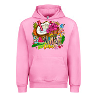 Fuchsia Pink summer time Urban Hoodie - CowhideDigitalArt