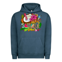 Pigment Midnight Navy summer time Urban Hoodie - CowhideDigitalArt