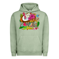 Pigment Oil Green summer time Urban Hoodie - CowhideDigitalArt