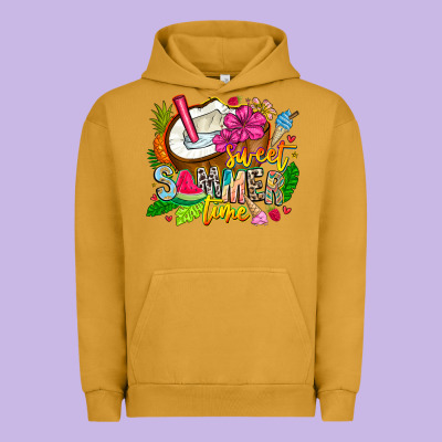 Summer Time Urban Hoodie Designed By Cowhidedigitalart