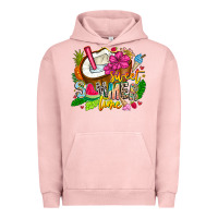 Pigment Salmon summer time Urban Hoodie - CowhideDigitalArt