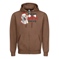 Chestnut i believe in santa paws Zipper Hoodie - CowGirlArtShop