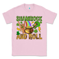 Bubblegum Pink Shamrock and roll Classic Tee - BundleAndBundleShop