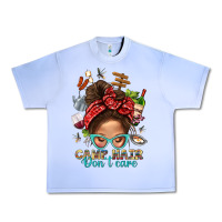 Grape Ice Camp Hair Dont Care Messy Bun Bbs Urban Heavy Tee - BundleAndBundleShop