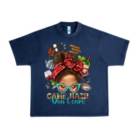 Navy Camp Hair Dont Care Messy Bun Bbs Urban Heavy Tee - BundleAndBundleShop