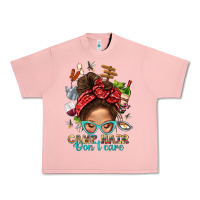 Salmon Camp Hair Dont Care Messy Bun Bbs Urban Heavy Tee - BundleAndBundleShop