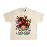 Sandshell Camp Hair Dont Care Messy Bun Bbs Urban Heavy Tee - BundleAndBundleShop