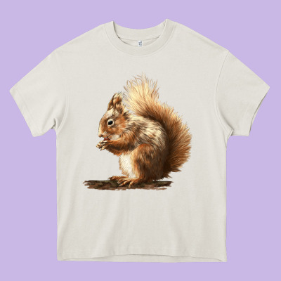 Squirrels Heavy Core Tee Designed By Lillyallendesigns
