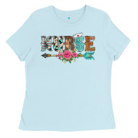 Western Nurse Arrow Floral Ladies Tee | Teevron