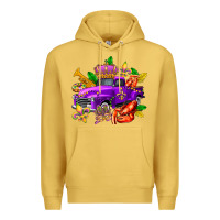 Antique Gold mardi gras truck olivia Premium Hoodie - OliviaCreatesArt