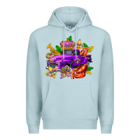 Blue Mist mardi gras truck olivia Premium Hoodie - OliviaCreatesArt