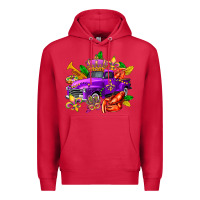 Cardinal mardi gras truck olivia Premium Hoodie - OliviaCreatesArt