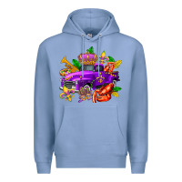 Colony Blue mardi gras truck olivia Premium Hoodie - OliviaCreatesArt