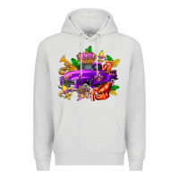 Dove Grey mardi gras truck olivia Premium Hoodie - OliviaCreatesArt