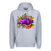 Heather Grey mardi gras truck olivia Premium Hoodie - OliviaCreatesArt