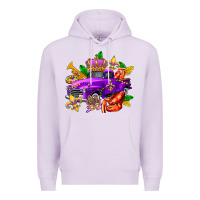Lilac mardi gras truck olivia Premium Hoodie - OliviaCreatesArt