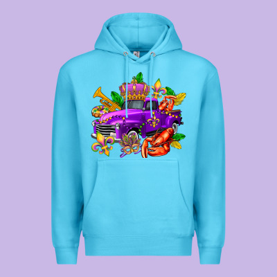 Mardi Gras Truck Olivia Premium Hoodie Designed By Oliviacreatesart