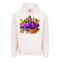 Pale Pink mardi gras truck olivia Premium Hoodie - OliviaCreatesArt