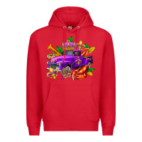 Red mardi gras truck olivia Premium Hoodie - OliviaCreatesArt