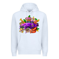 White mardi gras truck olivia Premium Hoodie - OliviaCreatesArt