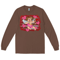 Chestnut valentine's day cupid heart Long Sleeve Tee - RanaPortraitStore
