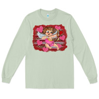 Matcha valentine's day cupid heart Long Sleeve Tee - RanaPortraitStore