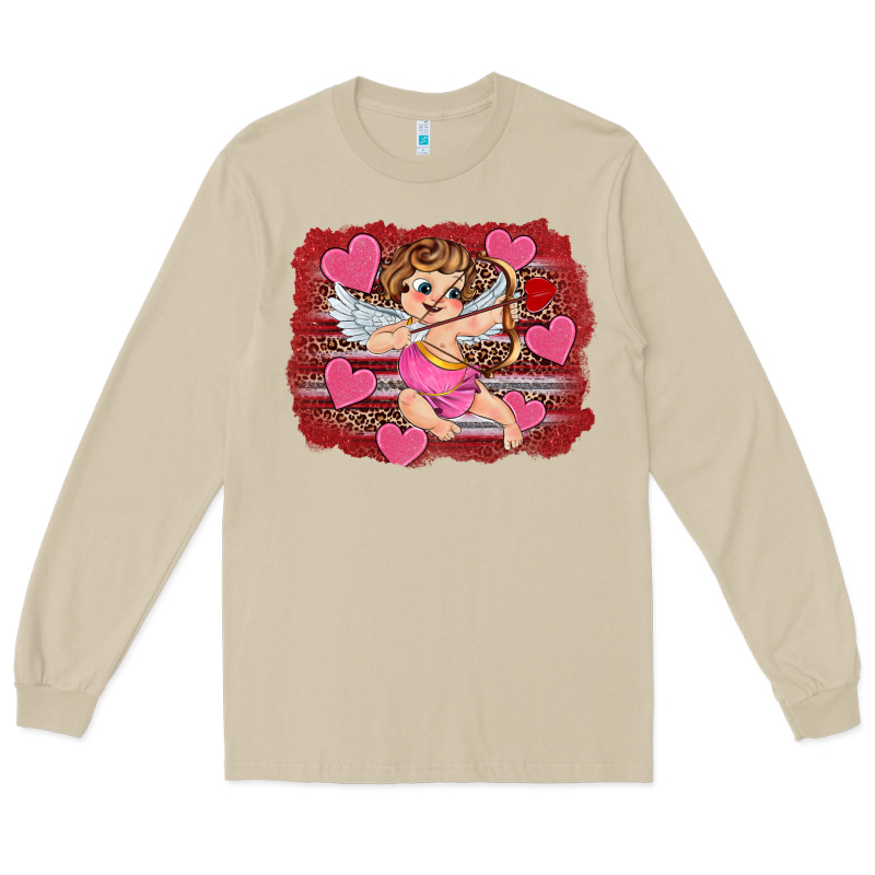 Valentine's Day Cupid Heart Long Sleeve Tee by RanaPortraitStore | Teevron