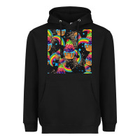 Black pride cupcake seamless pattern Heavyweight Hoodie - FaDigitalArtStudio
