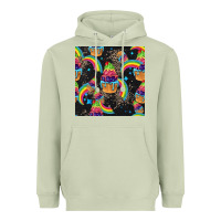 Matcha pride cupcake seamless pattern Heavyweight Hoodie - FaDigitalArtStudio